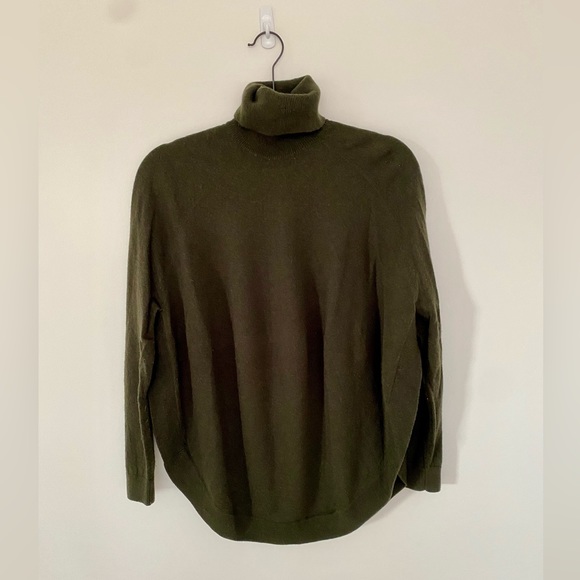 COS Turtleneck Draped Wool & Cashmere Sweater - Picture 1 of 4